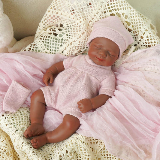 YaLuoQian Realistic Reborn Baby Dolls-11.8 inch Silicone Reborn Baby Dolls Full Body Newborn Baby Doll Silicone Girl with Clothes Set Gift Box for Kids Age 3+