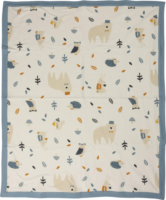 Primitives by Kathy Baby Blanket, 29" x 35", Blue - Woodland