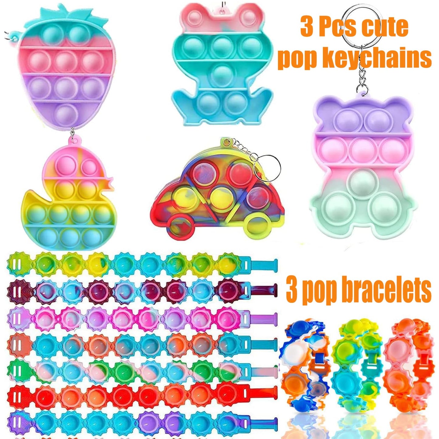 Mctuoba 132 Pcs Party Favors for Kids, Fidget Treasure Box Toys, Classroom Prizes, Pinata Stuffers, Goodie Bags Fillers for Kids Birthday Party, Treasure Chest, Prize Box Toys for Boys Girls