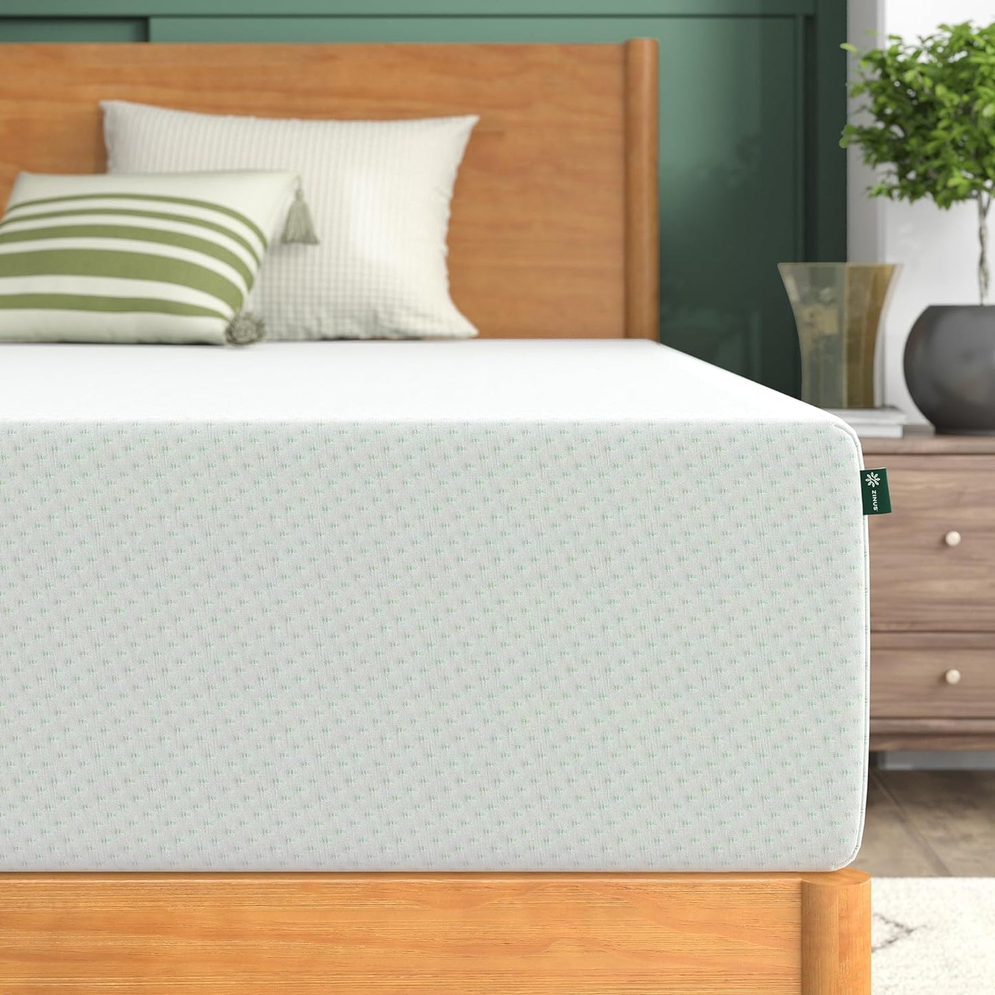 ZINUS Memory Foam Mattress - 12 Inch Green Tea Infused | California King Size Comfort