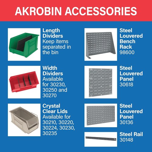 Akro-Mils Plastic Storage Bins - Space-Saving Stackable Organizers for Garage & Pantry | Green, 11" x 11" x 5", 6-Pack