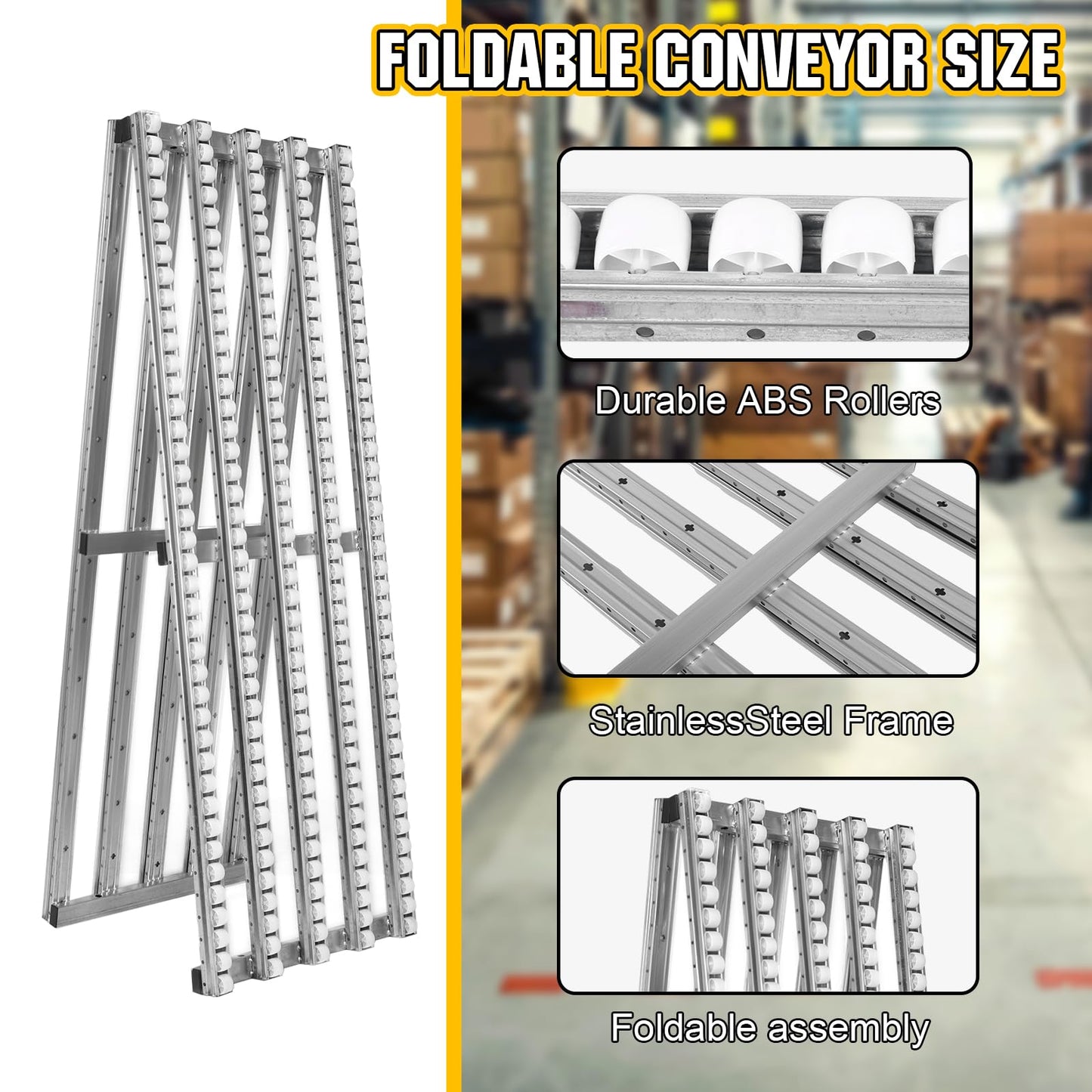 Unloading Slide Roller Handling Fluent Strip Slide Portable Conveyor for Warehouse Dock Factory (style1)