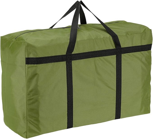 Extra Large Duffle Bag, 30 x 19 x 11 in Travel Big Duffle Bag with Zipper Handle Storage Foldable Waterproof Lightweight Bag for Women Men Travel Moving Camping (Green)