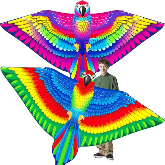 YongnKids Kite for Kids Age 4-8 8-12, Large Kites for Boys Adults Easy to Fly & Assemble, with 328ft String,Perfect for Beach Trip Park Family Activities Outdoor Games