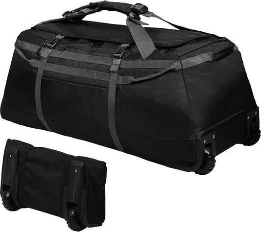 REDCAMP 85L/120L/140L Foldable Duffle Bag with Wheels, Large Travel Duffel Bag