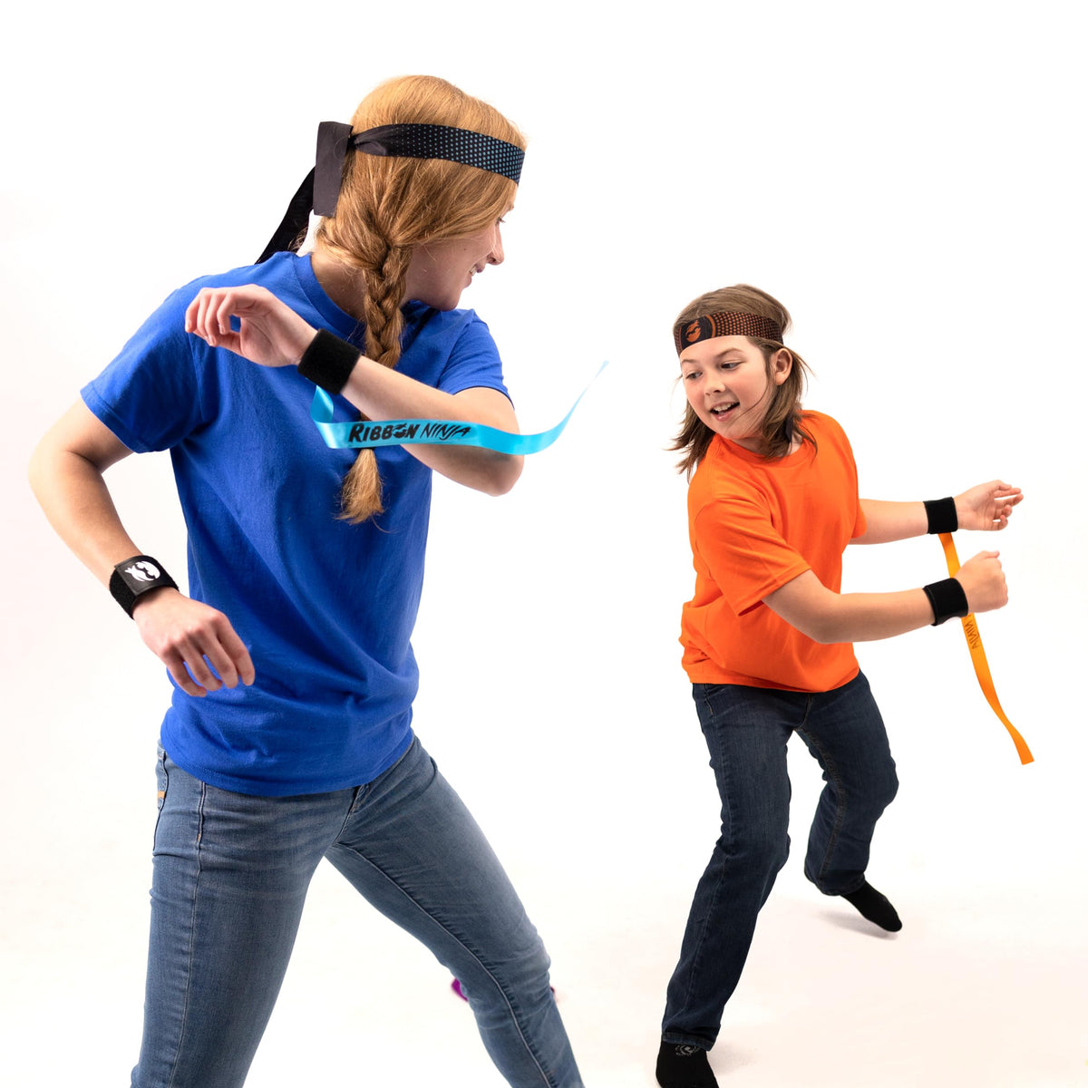 Fat Brain Toys Ribbon Ninja Game - Active Ribbon-Snatching Indoor or Outdoor Ninja Kids Toys for Kids & Teens