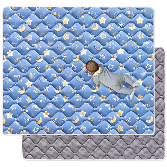 Odorless Premium Foam Baby Play Mat 71" X 59", Extra Large Activity Playmats for Babies,Toddlers, Infants, Soft Thicker Baby Mat for Floor, Play & Tummy Time, Machine Washable for Easy Care