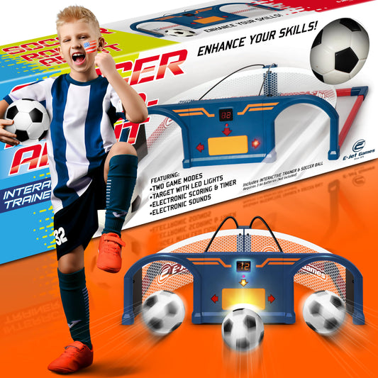 Soccer Trainer, Kids Soccer Exercises Training Set | Improve Agility First Touch Ball Control & Foot-Eye Coordination Hand-Eye