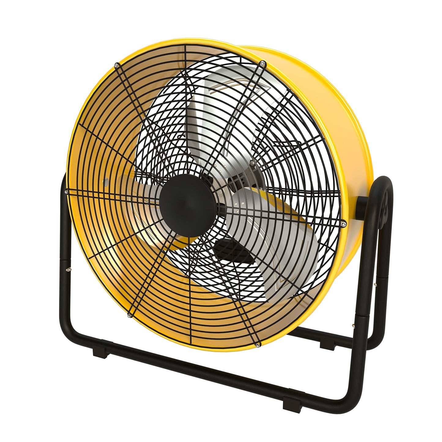 Simple Deluxe 42-Inch Heavy-Duty Industrial Drum Fan, Dual-Speed High-Velocity Metal Floor Fan with 360° Tilt, Ideal for Warehouses, Workshops, Factories, Garages, and Basements