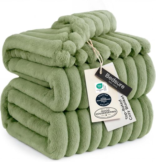 Bedsure GentleSoft Full Blanket - Cozy Soft Fleece Throw for Couch | Perfect Gift for Women, 84x90 Inches
