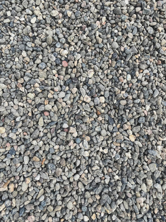40 LBS Grey Pea Gravel - Landscape Rocks - Drainage Rock - Gardening - Average Size 3/8 inch - 1/4 inch Stone
