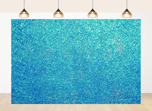 LidyMini 10x7ft Fabric Sparkling Blue Water Backdrop Glistening Ripple Texture Background Minimalist Nature Shooting