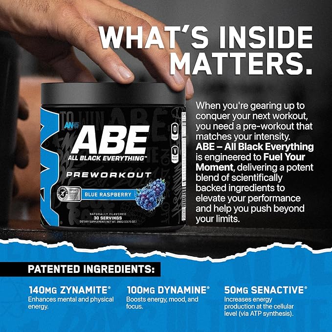 All Black Everything Pre Workout Powder | 30 Servings | Red Hawaiian | 350mg Caffeine | Nootropic Pre-Workout Blend | Beta Alanine + Citrulline | Energy Supplement for Men and Women