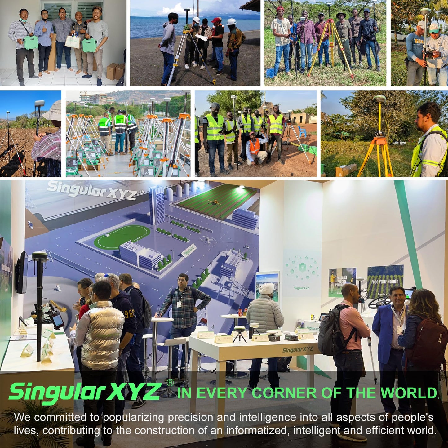 SingularXYZ E1 GNSS GPS RTK Base Station Land Surveying Equipment Total Station GNSS Receiver High Accuracy Static Surveying, Coodinates Collection, Point Surveying