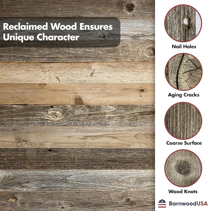 BARNWOODUSA Rustic Farmhouse Decorative Ladder - Our 47 inch Ladder can be Mounted Horizontally or Vertically and is Crafted from Refurbished Wood No Assembly Required White