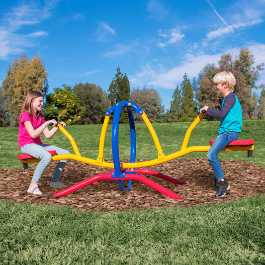 Gym Dandy Pendulum Teeter Totter Seesaw - Pendulum Motion Kids Playground Set - Indoor & Outdoor Active Play, TT-320, Age 3 and Up