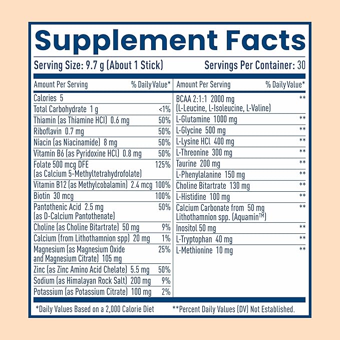 NativePath Native Hydrate Stick Packs, Sugar Free Electrolytes Powder with BCAAs, Tangerine Hydration, Keto & Paleo Friendly, 30 Servings